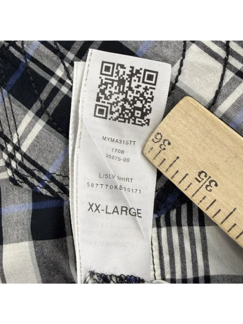 True Religion Shirt Mens 2XL Blue Plaid Pearl Snap Long Sleeve Western Pockets